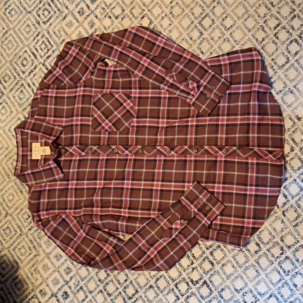Wine Colored Flannel - new w/o tags